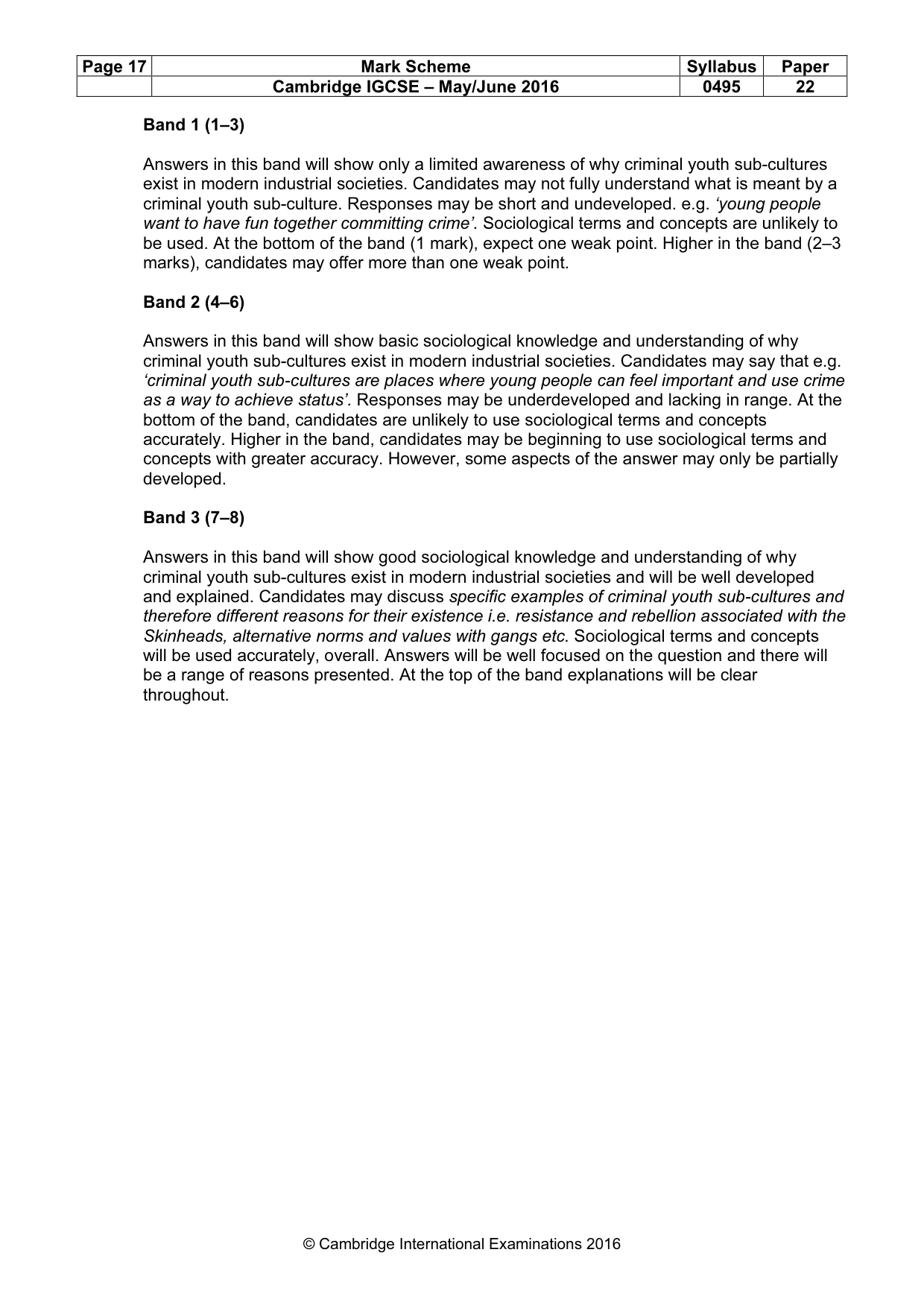 Mark scheme, page 17 of 25