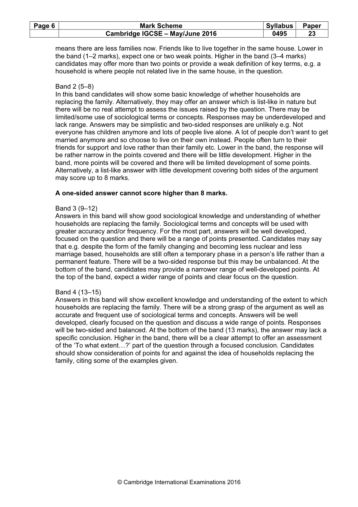 Mark scheme, page 6 of 22