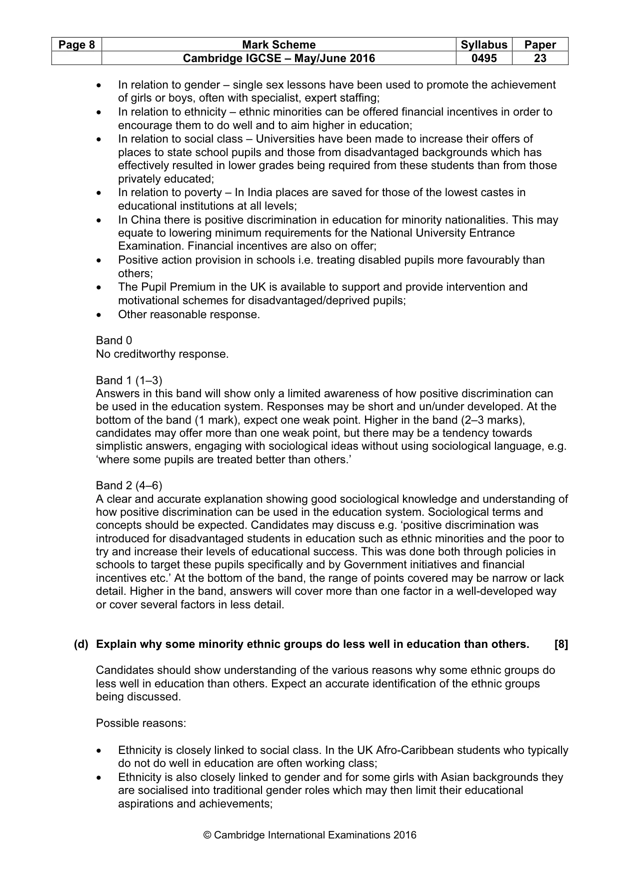 Mark scheme, page 8 of 22