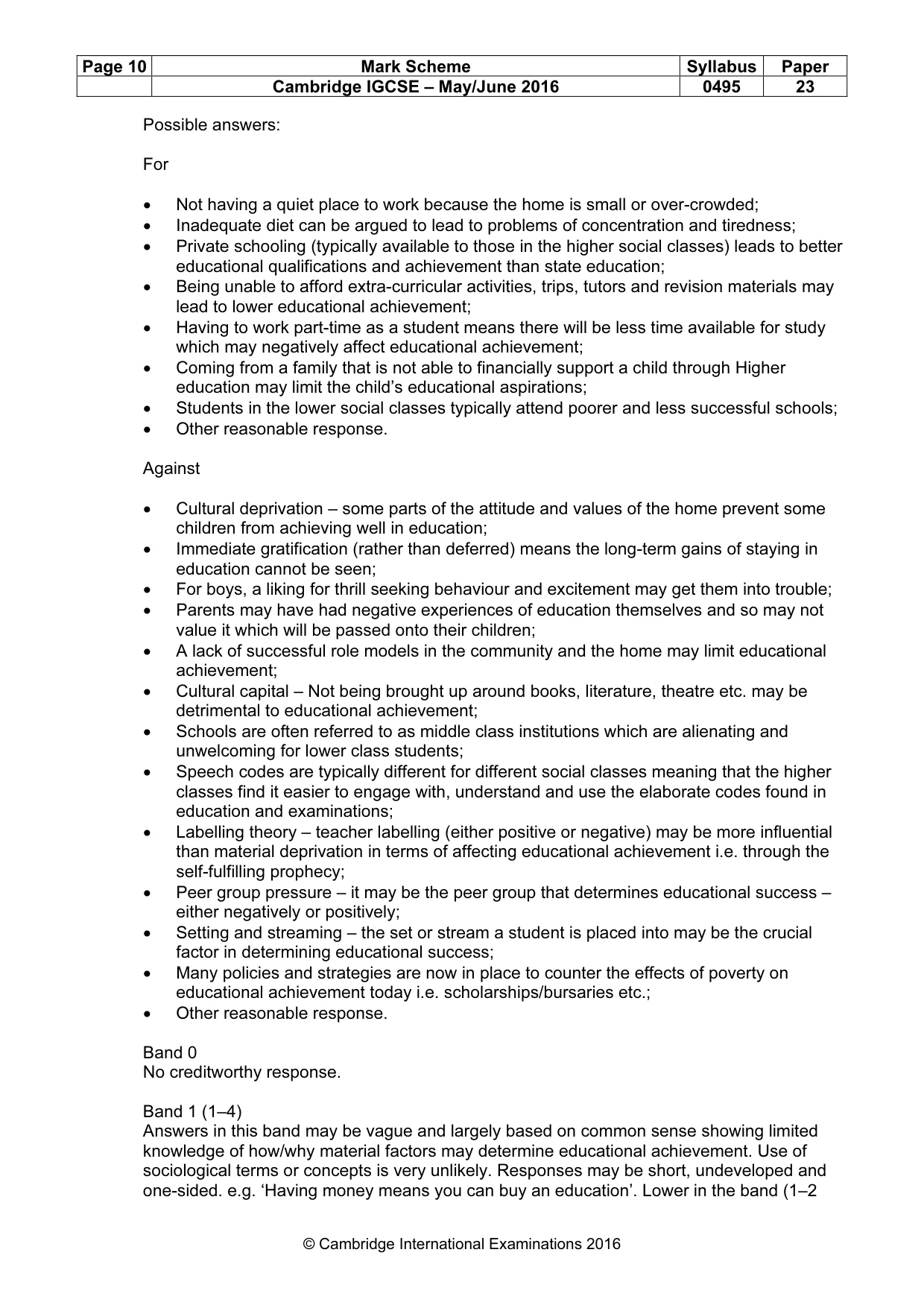 Mark scheme, page 10 of 22