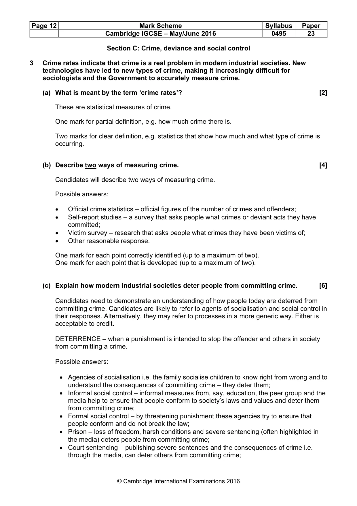 Mark scheme, page 12 of 22