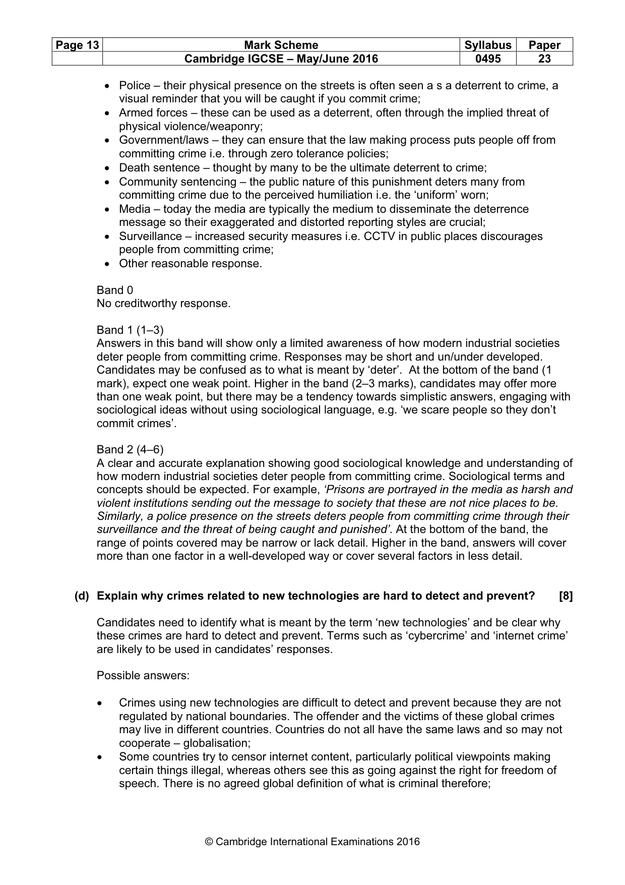 Mark scheme, page 13 of 22