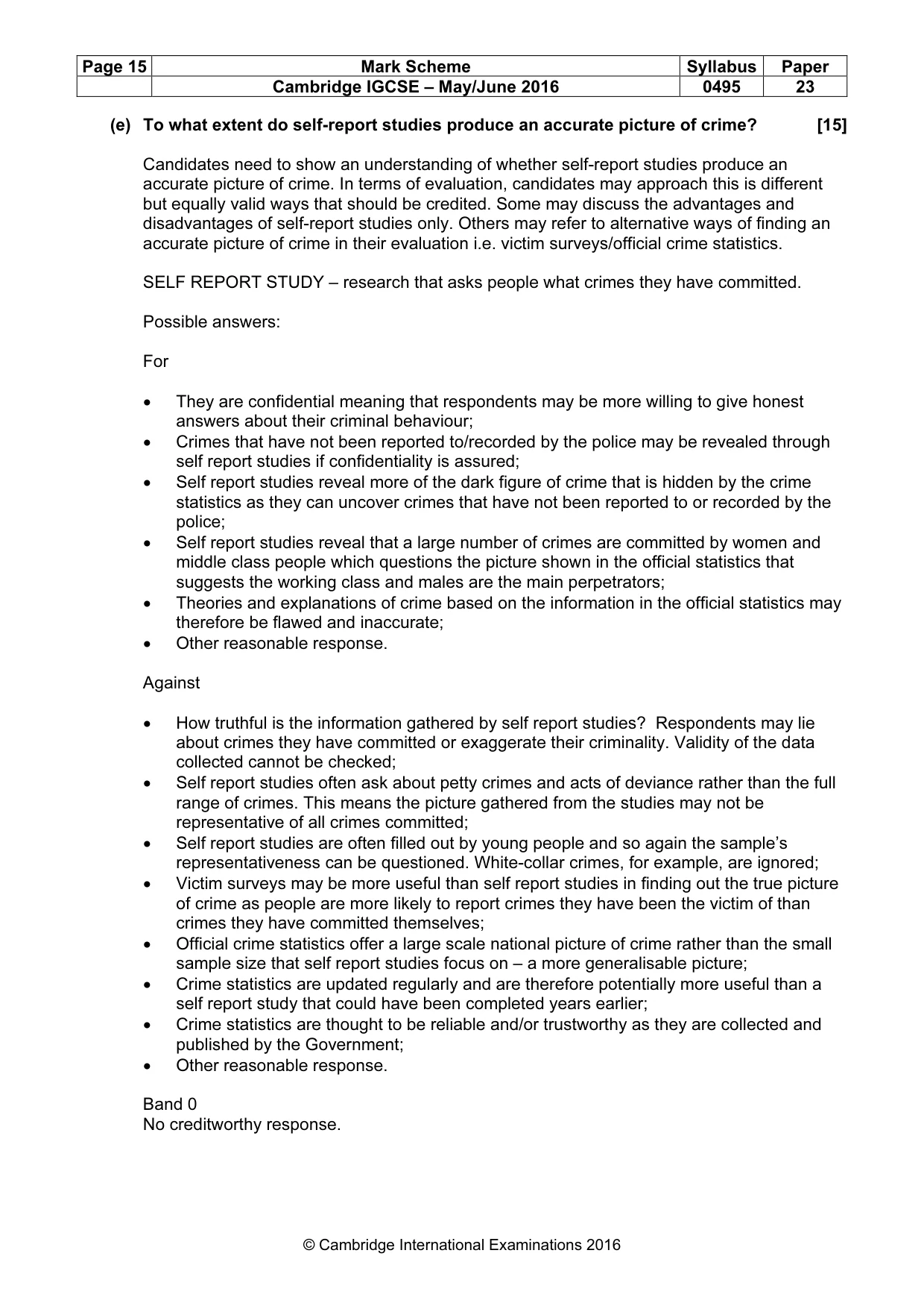 Mark scheme, page 15 of 22