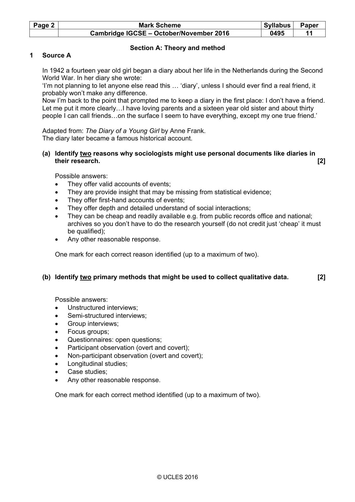 Mark scheme, page 2 of 15