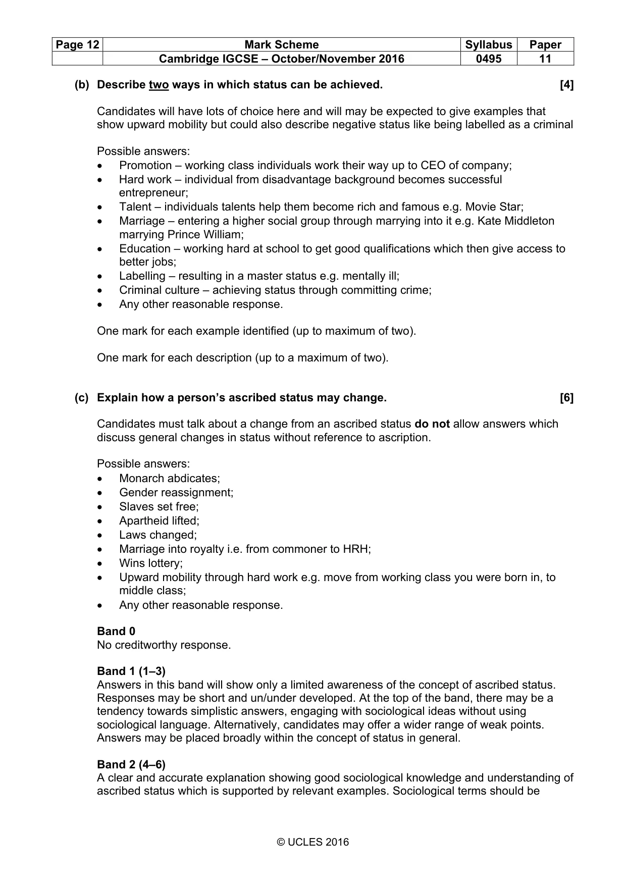 Mark scheme, page 12 of 15