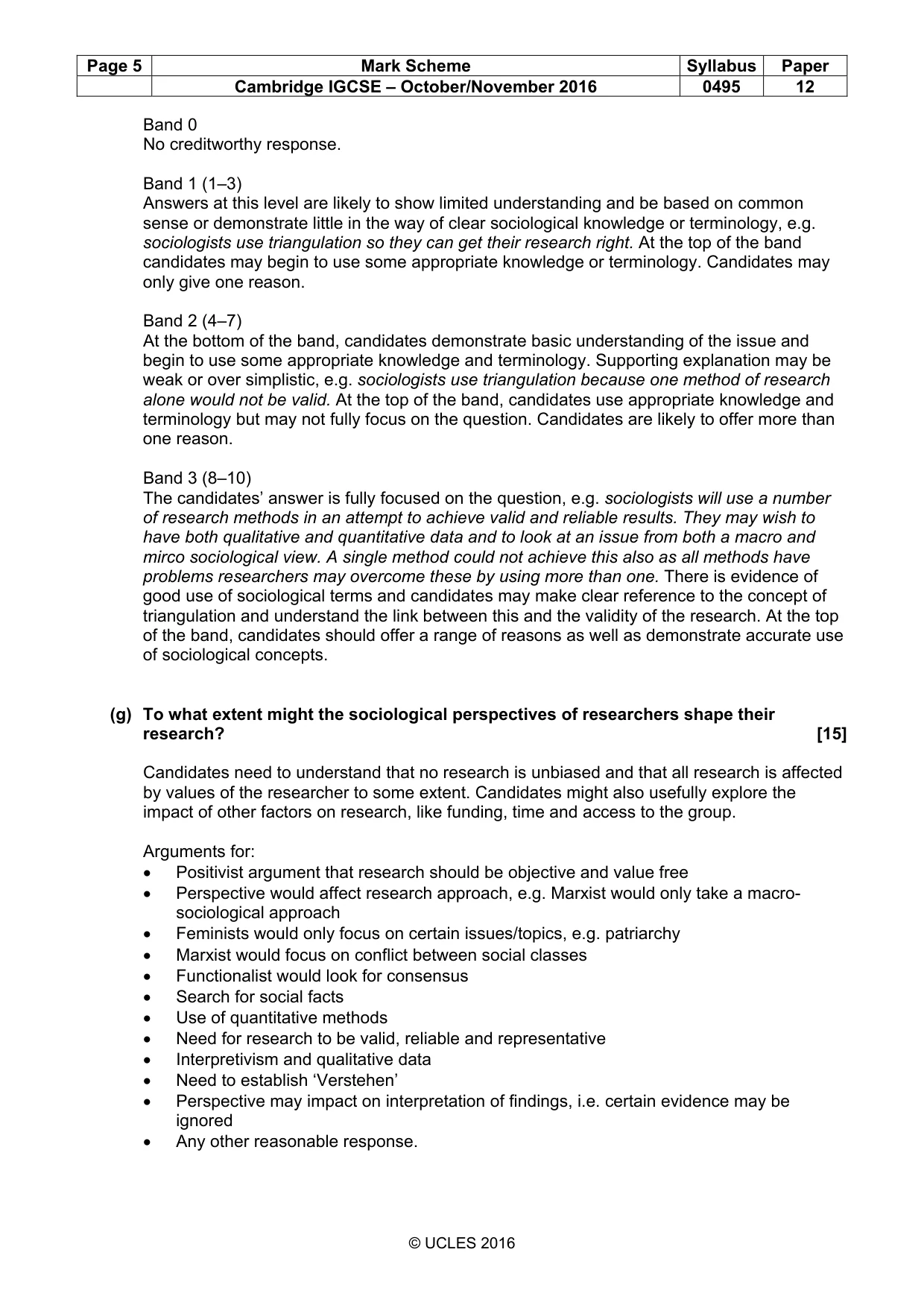Mark scheme, page 5 of 14