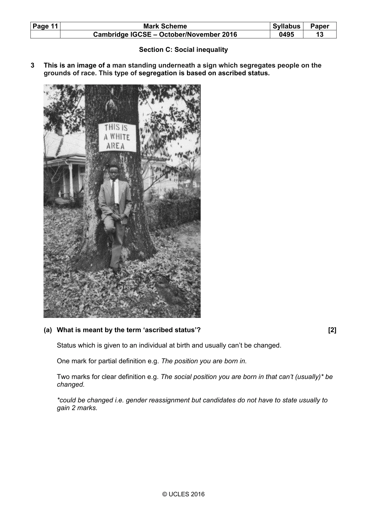 Mark scheme, page 11 of 15