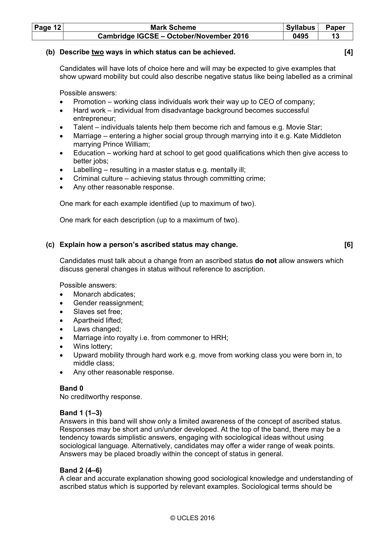 Mark scheme, page 12 of 15