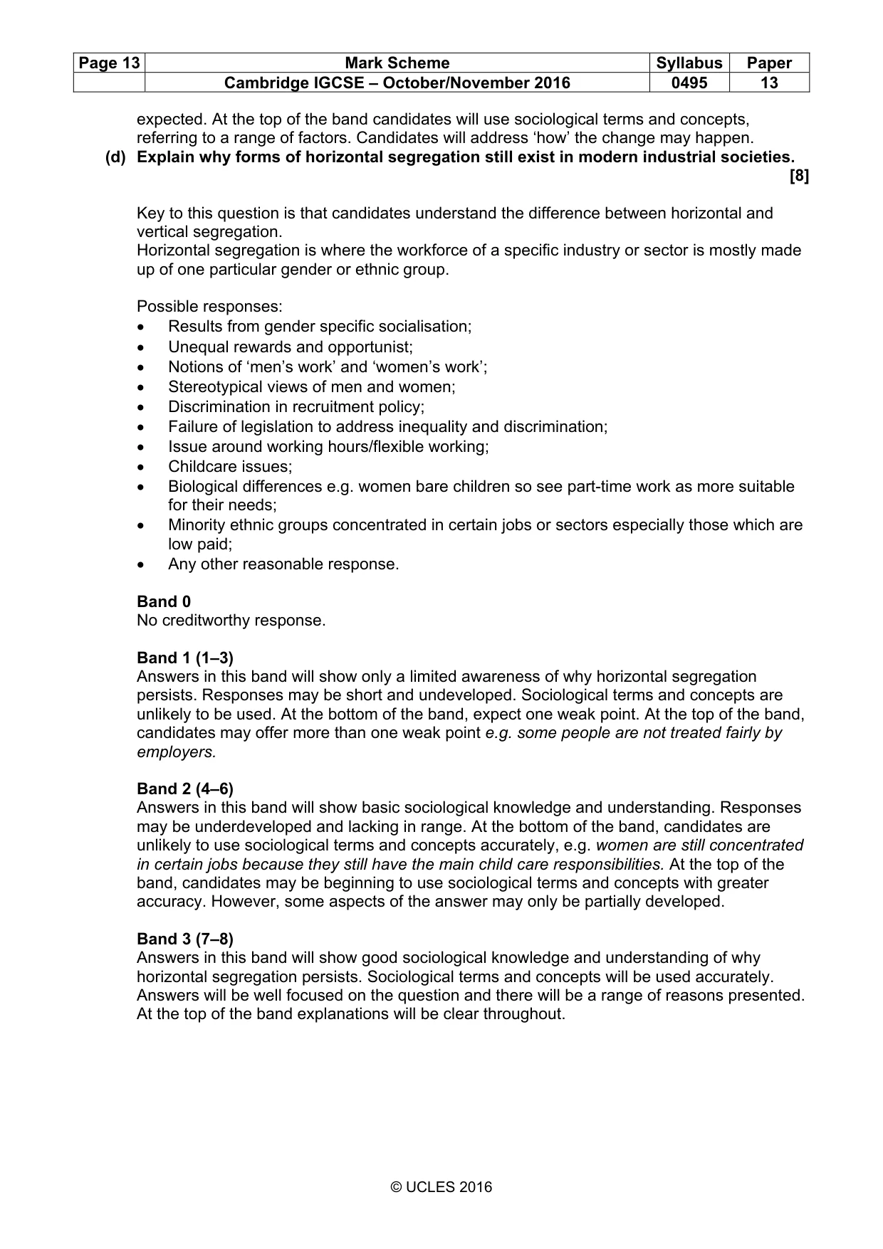 Mark scheme, page 13 of 15