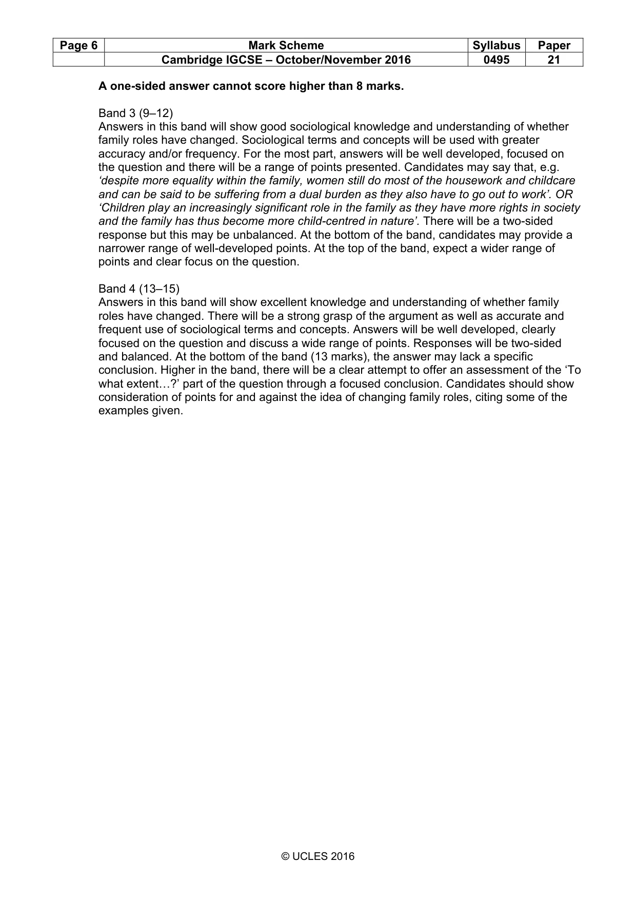 Mark scheme, page 6 of 21