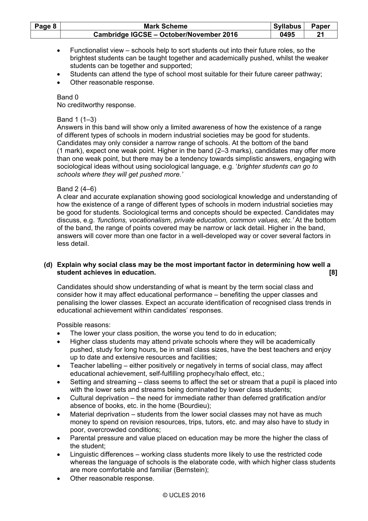 Mark scheme, page 8 of 21
