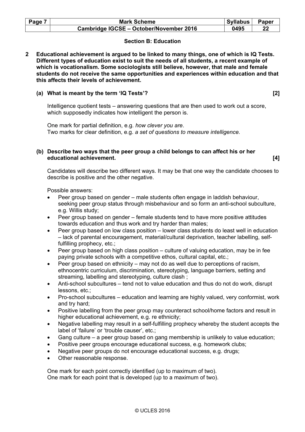 Mark scheme, page 7 of 21