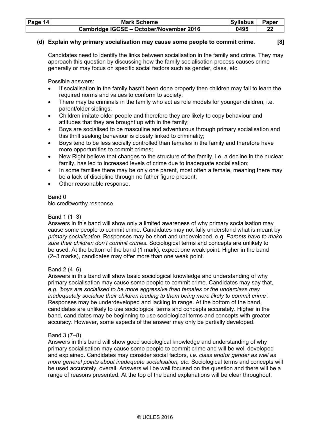Mark scheme, page 14 of 21
