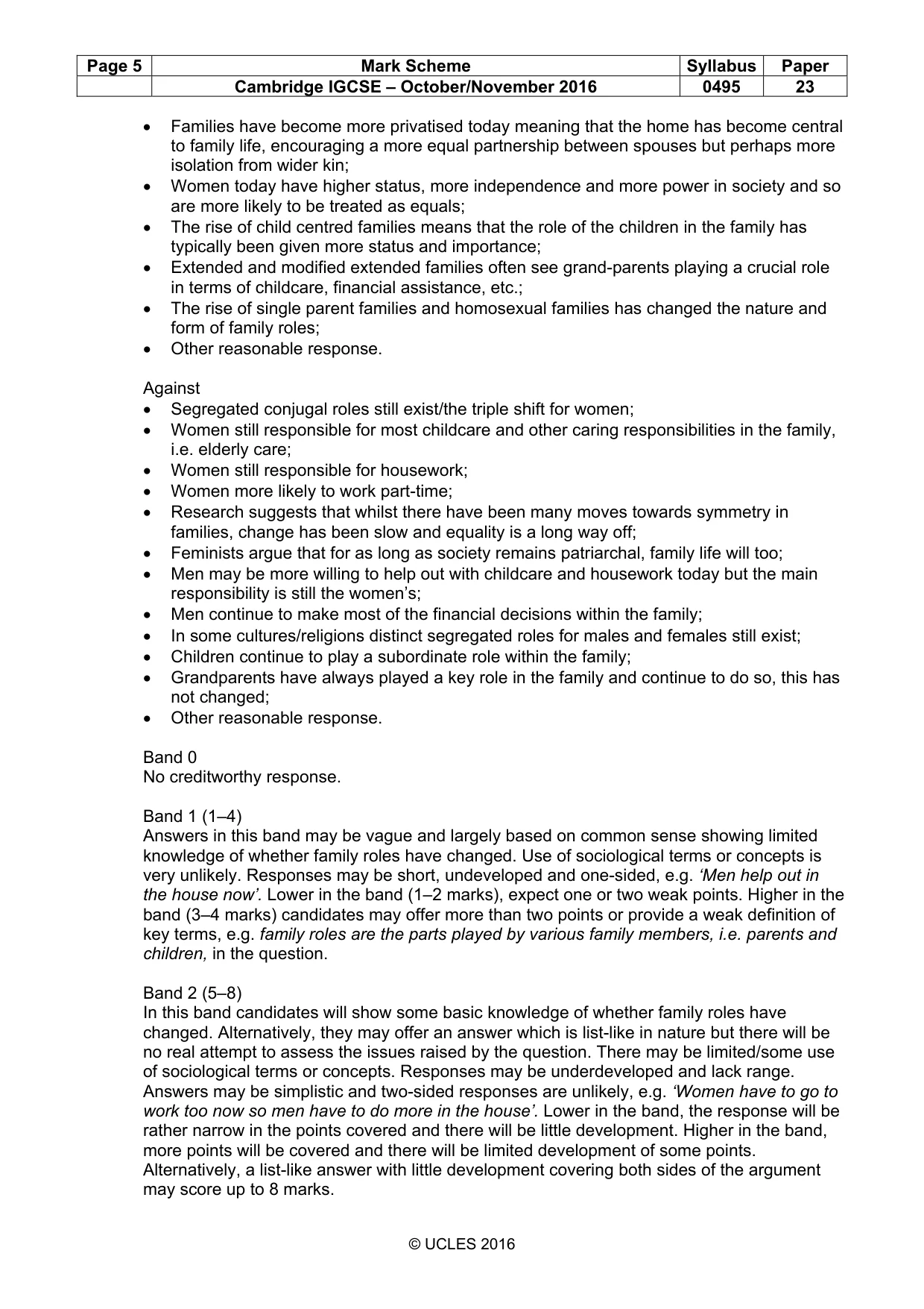 Mark scheme, page 5 of 21