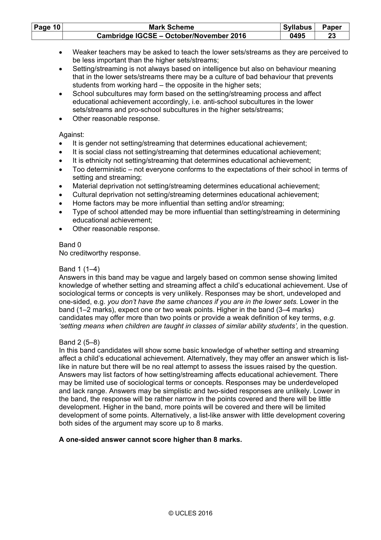 Mark scheme, page 10 of 21