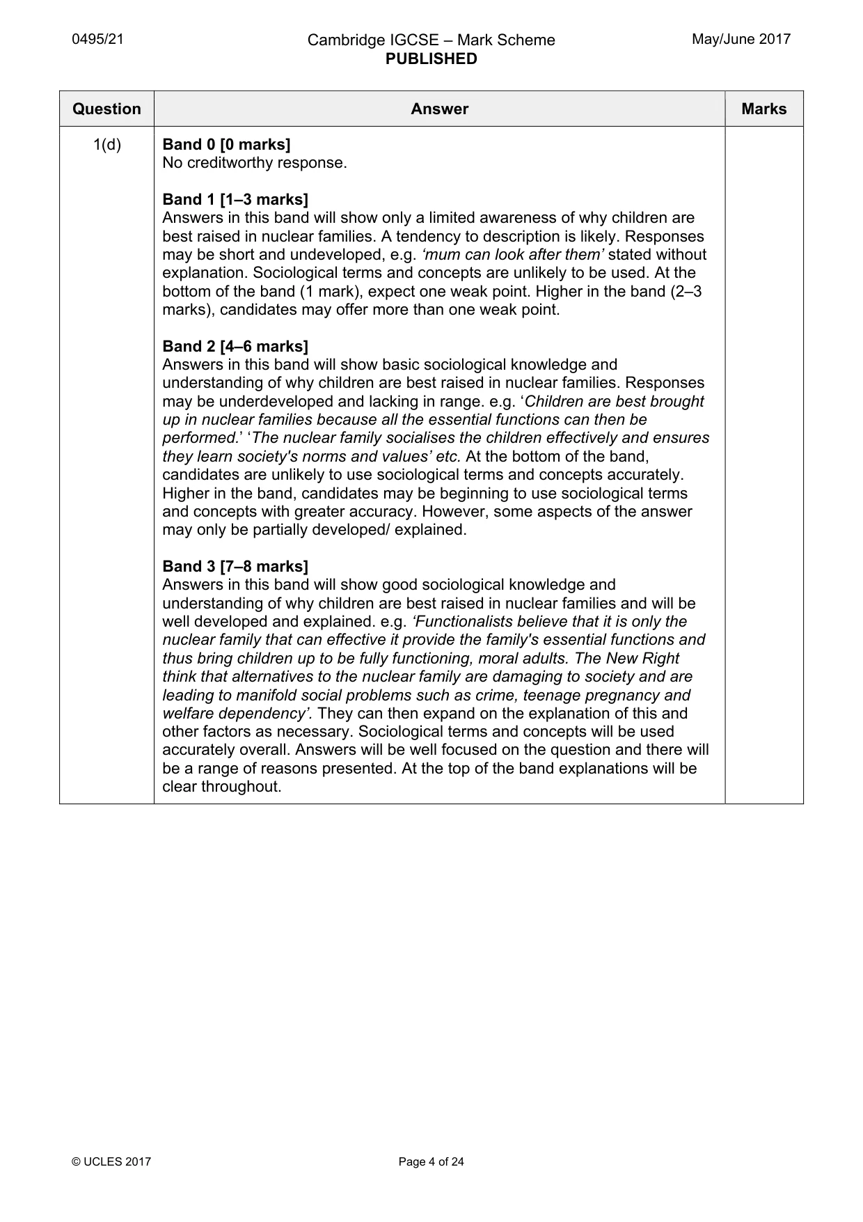 Mark scheme, page 4 of 24
