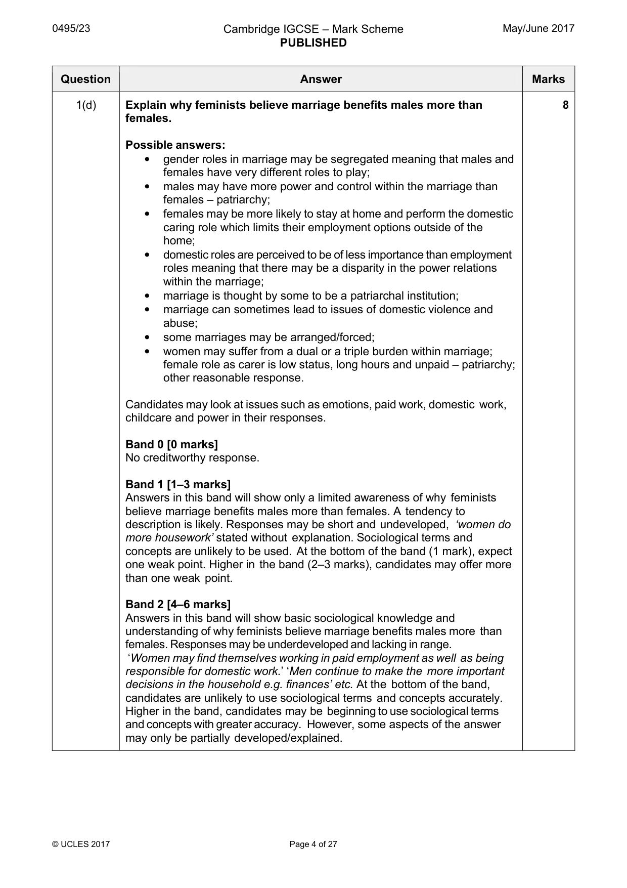Mark scheme, page 4 of 27