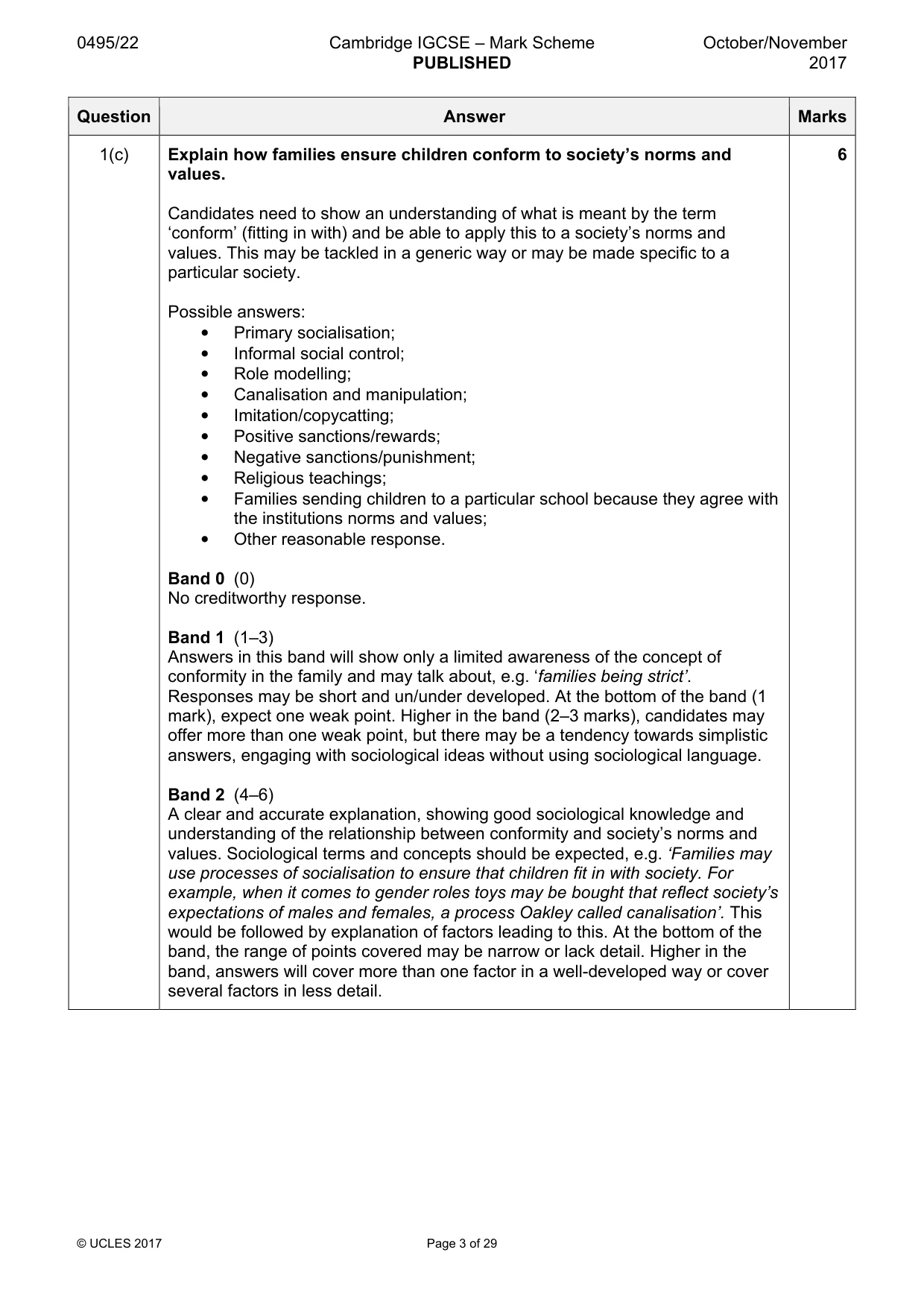 Mark scheme, page 3 of 29