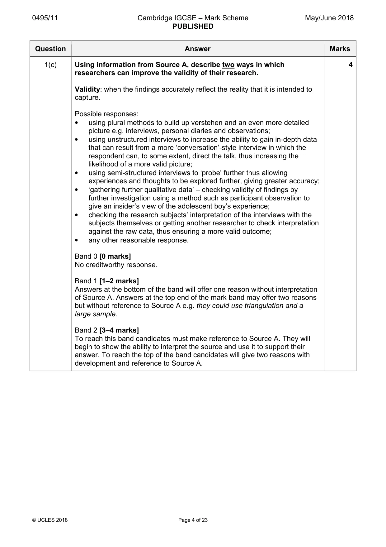 Mark scheme, page 4 of 23