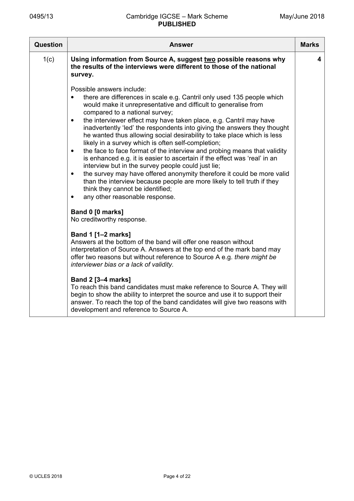 Mark scheme, page 4 of 22