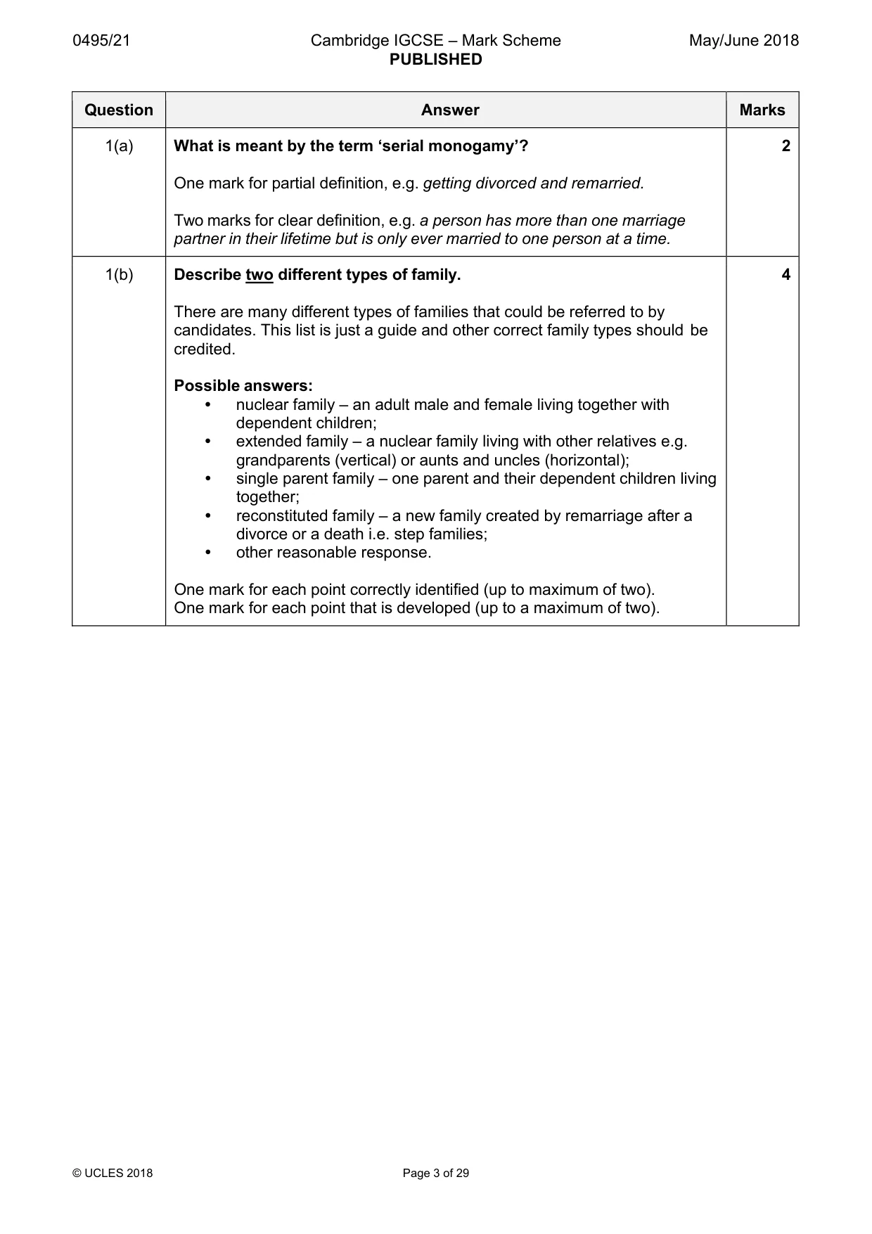 Mark scheme, page 3 of 29