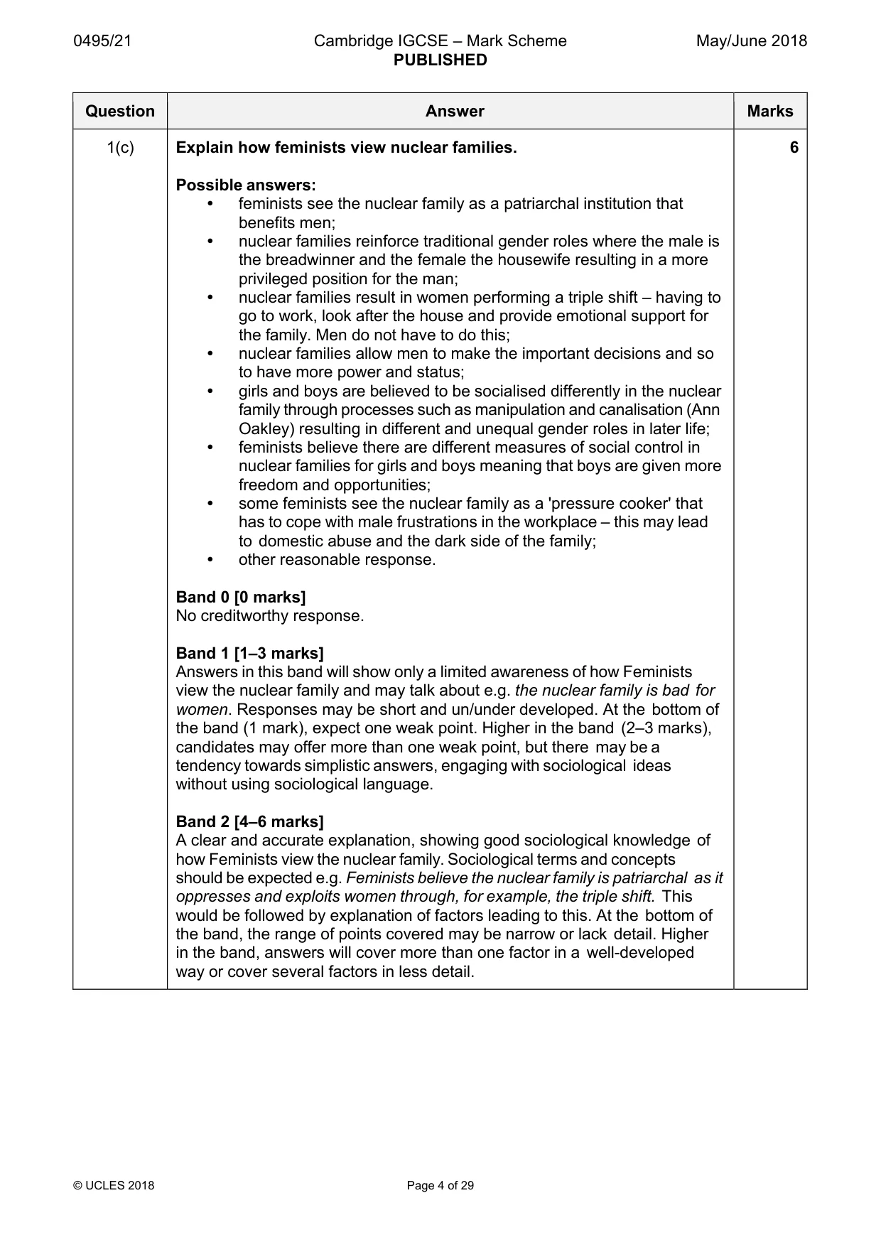 Mark scheme, page 4 of 29