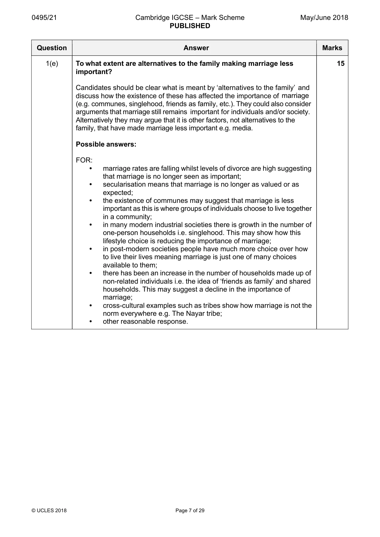 Mark scheme, page 7 of 29
