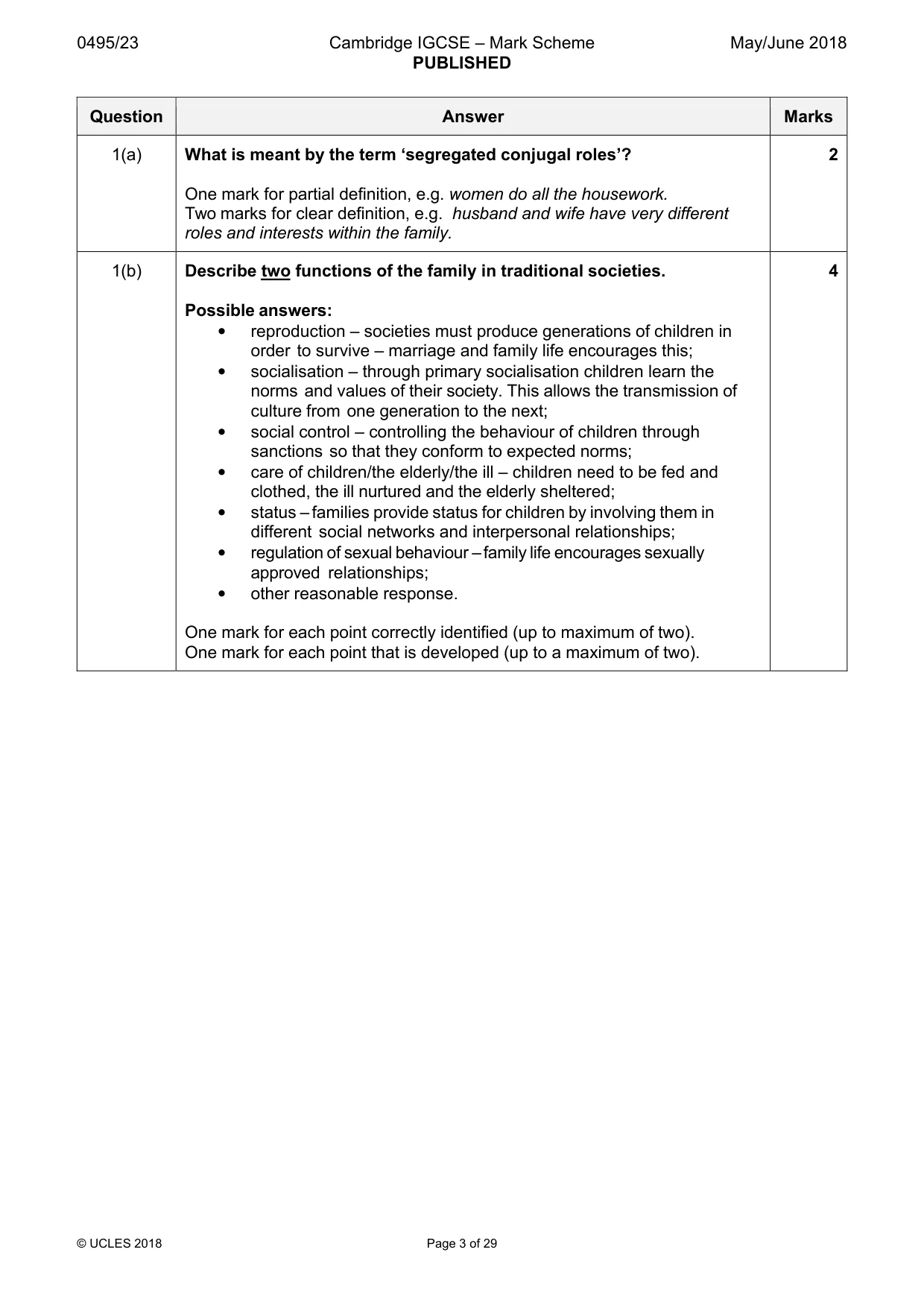 Mark scheme, page 3 of 29