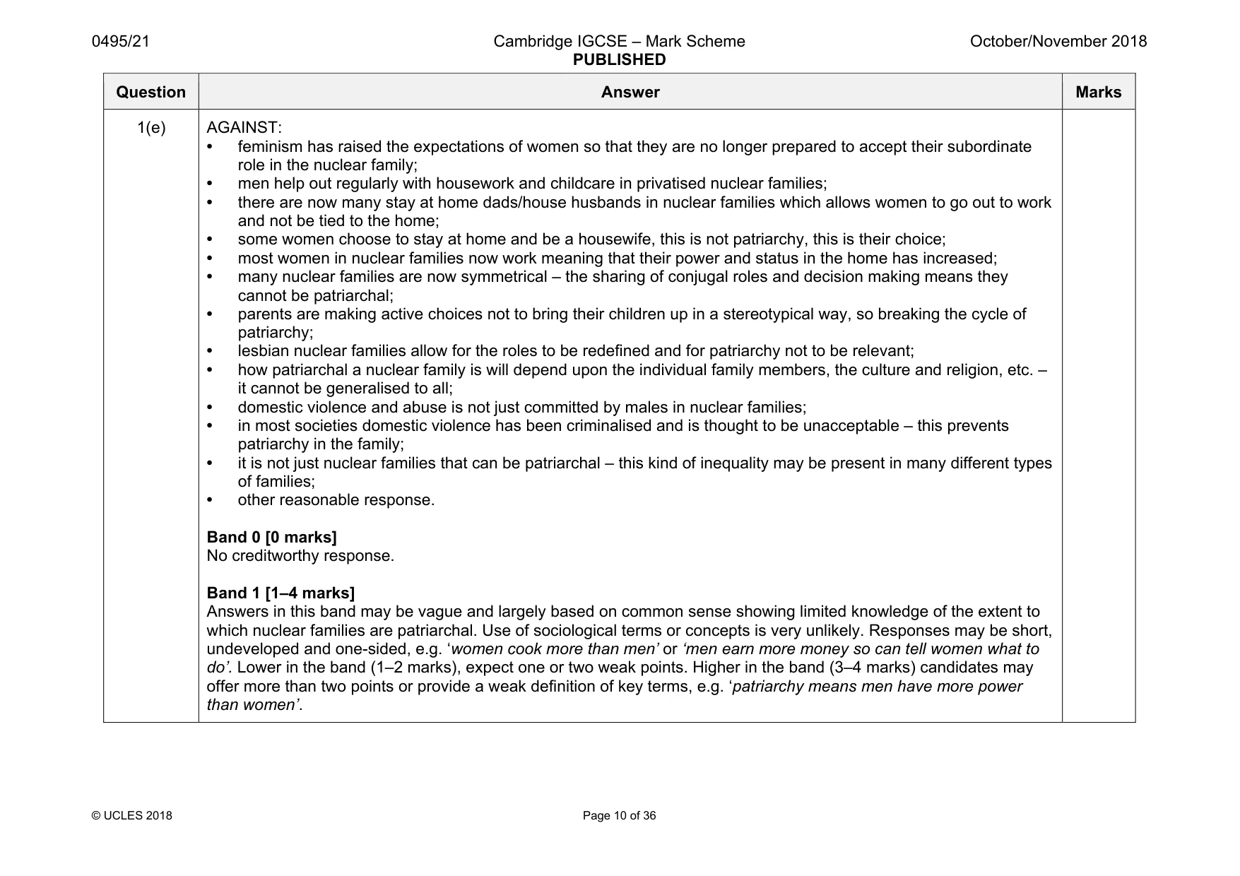Mark scheme, page 10 of 36