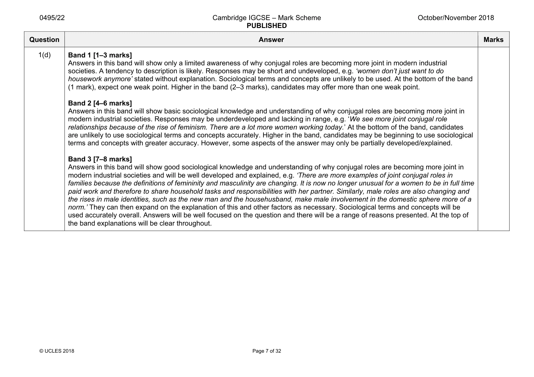 Mark scheme, page 7 of 32