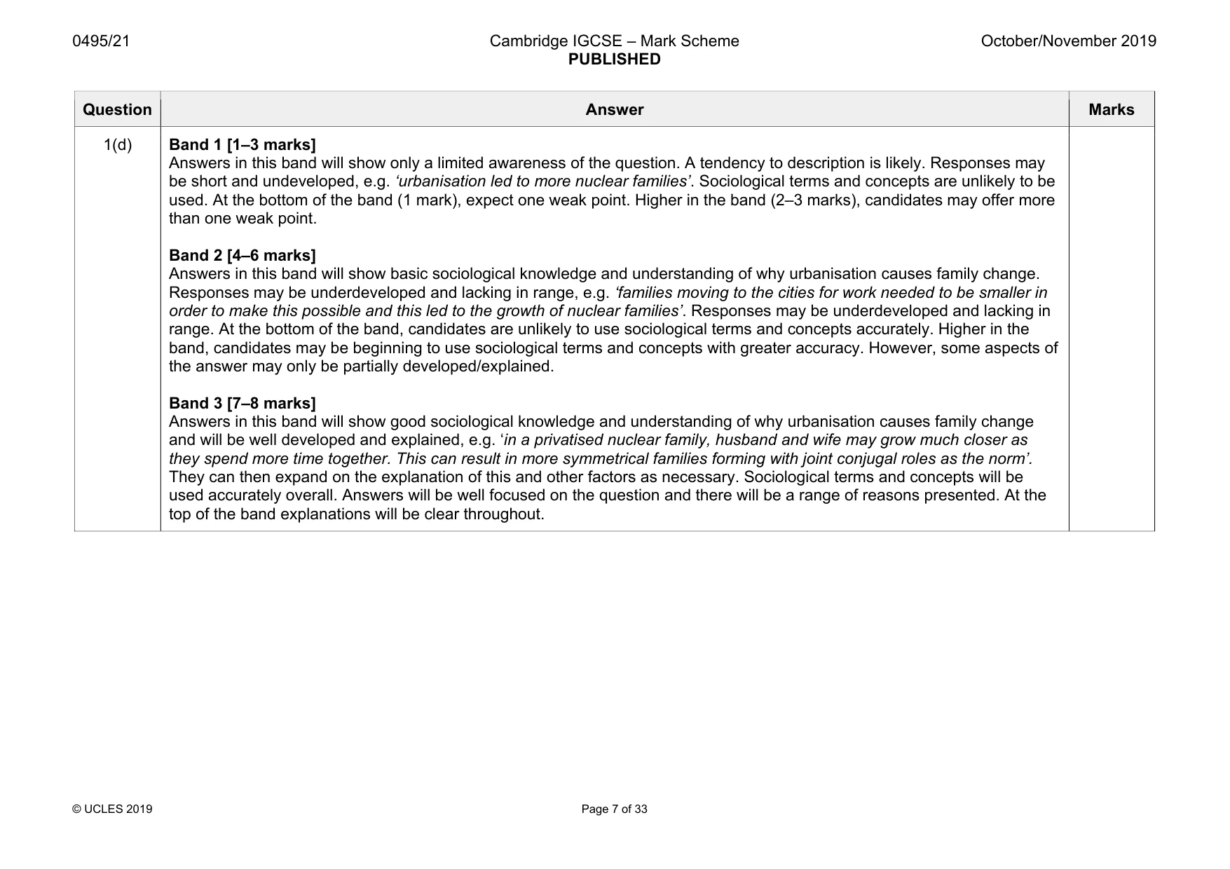 Mark scheme, page 7 of 33