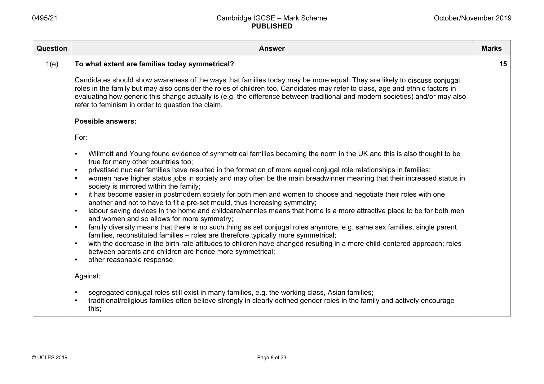 Mark scheme, page 8 of 33