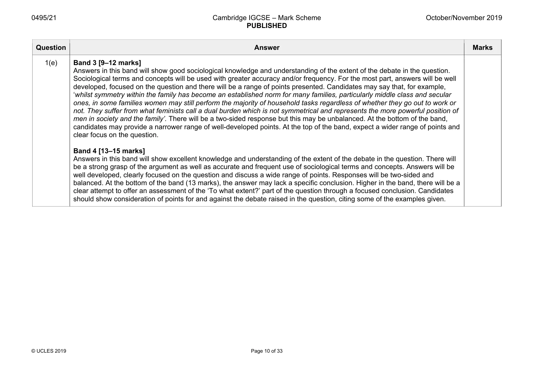 Mark scheme, page 10 of 33