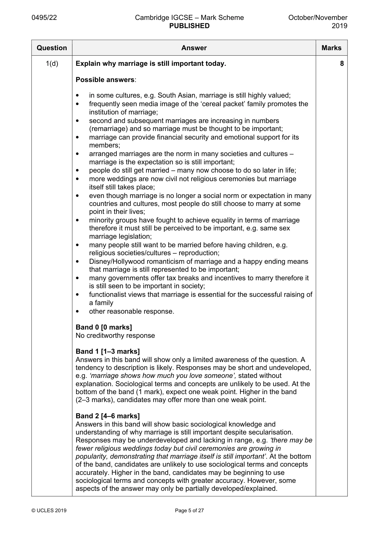 Mark scheme, page 5 of 27