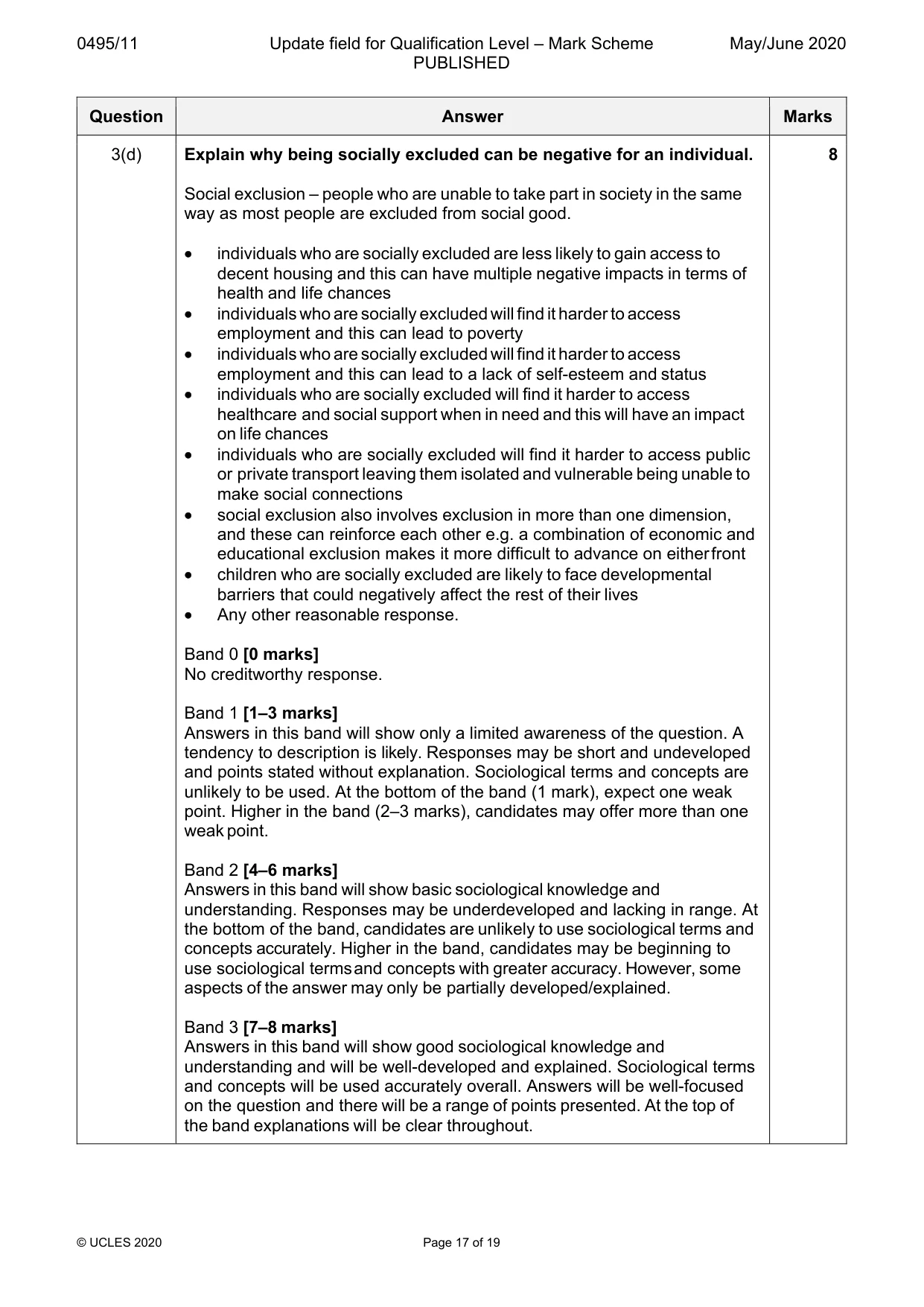 Mark scheme, page 17 of 19