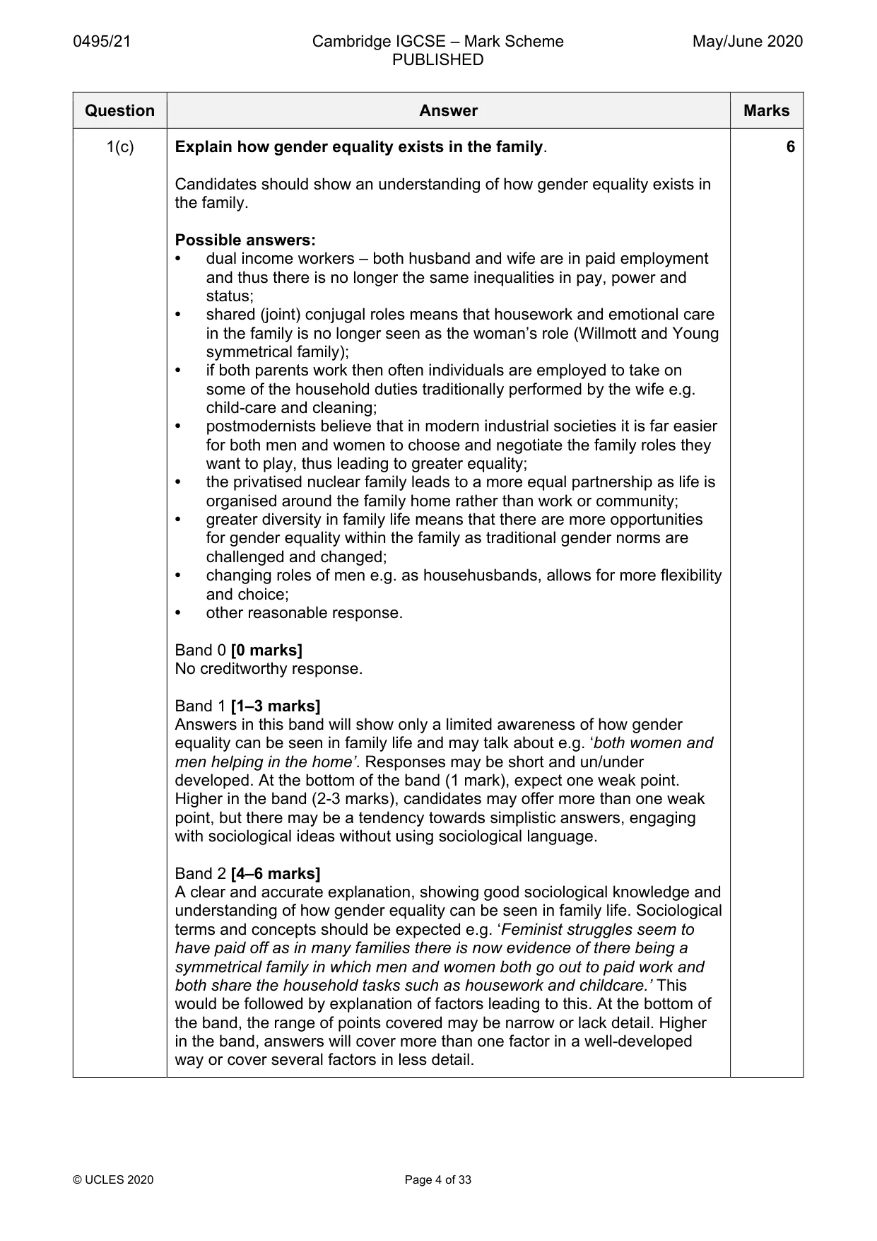 Mark scheme, page 4 of 33
