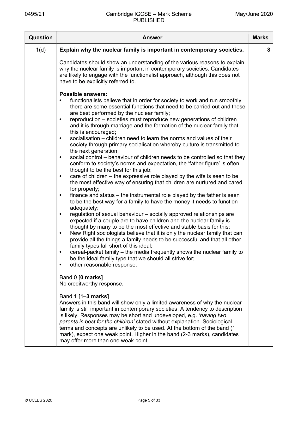 Mark scheme, page 5 of 33