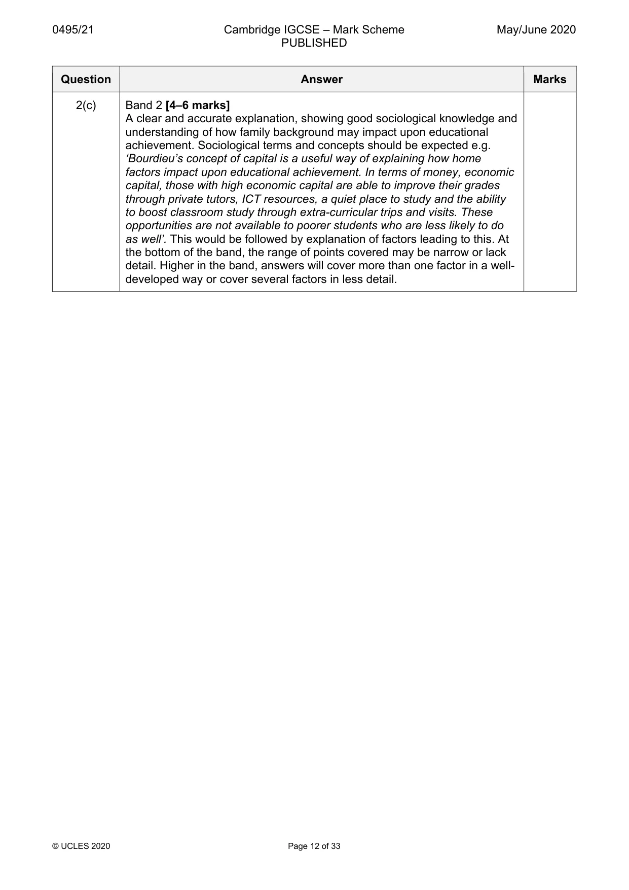 Mark scheme, page 12 of 33