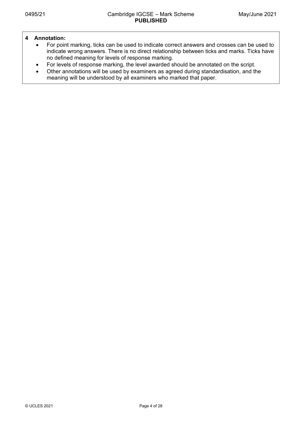 Mark scheme, page 4 of 28