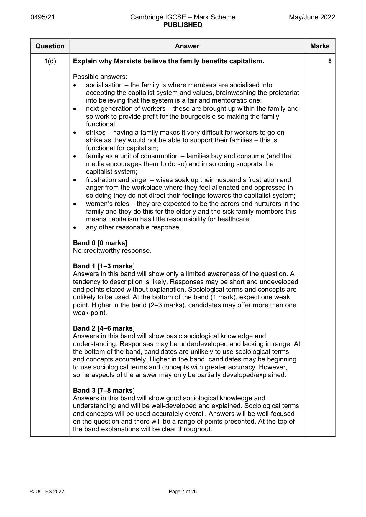 Mark scheme, page 7 of 26