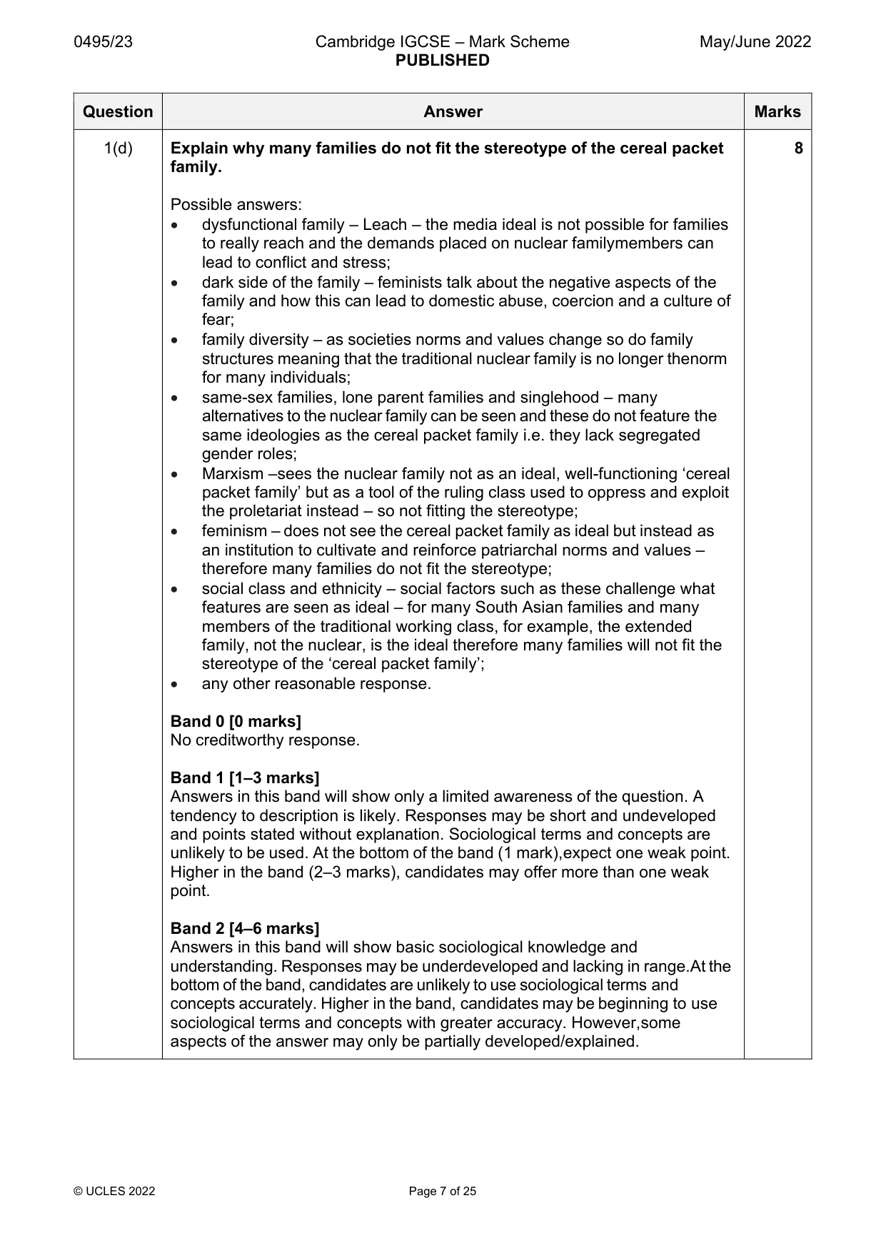 Mark scheme, page 7 of 25