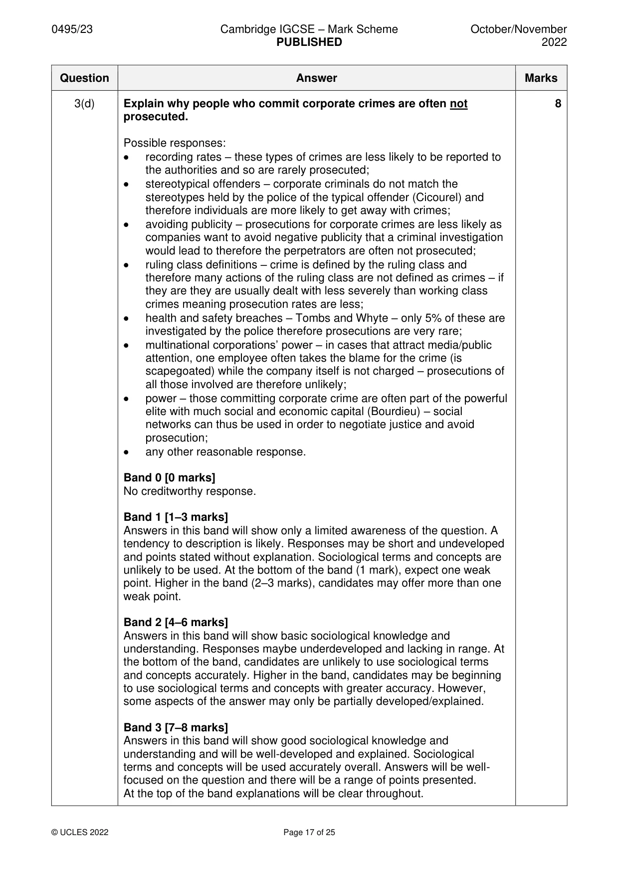 Mark scheme, page 17 of 25