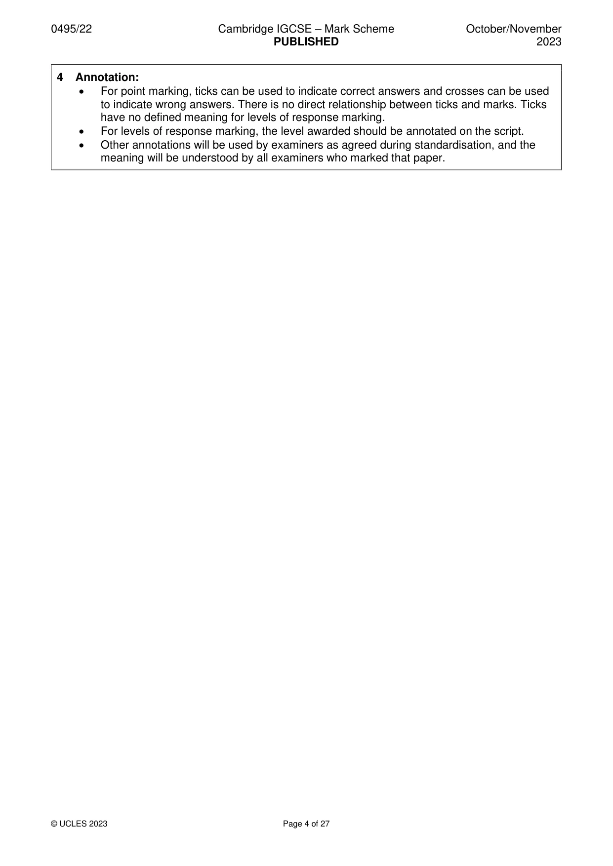 Mark scheme, page 4 of 27