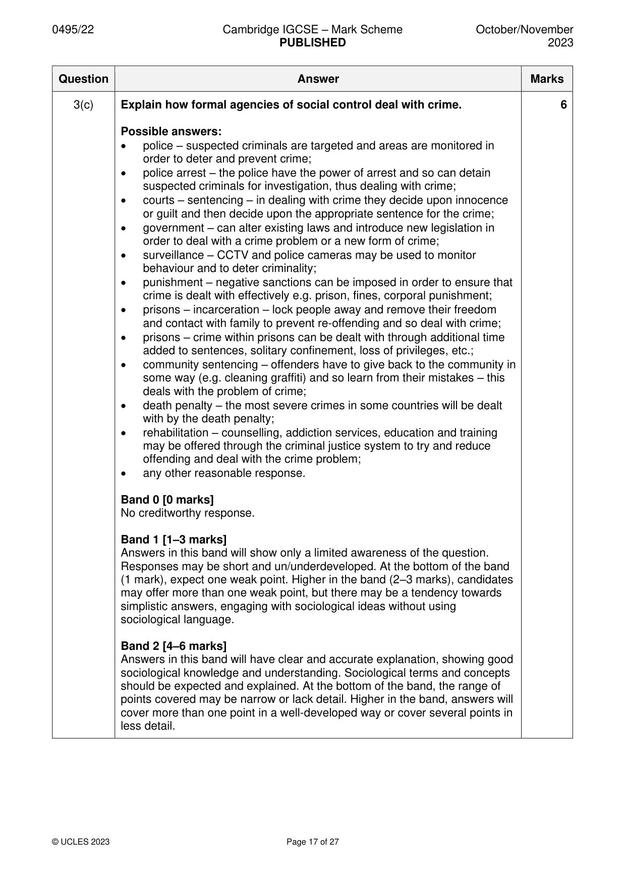 Mark scheme, page 17 of 27