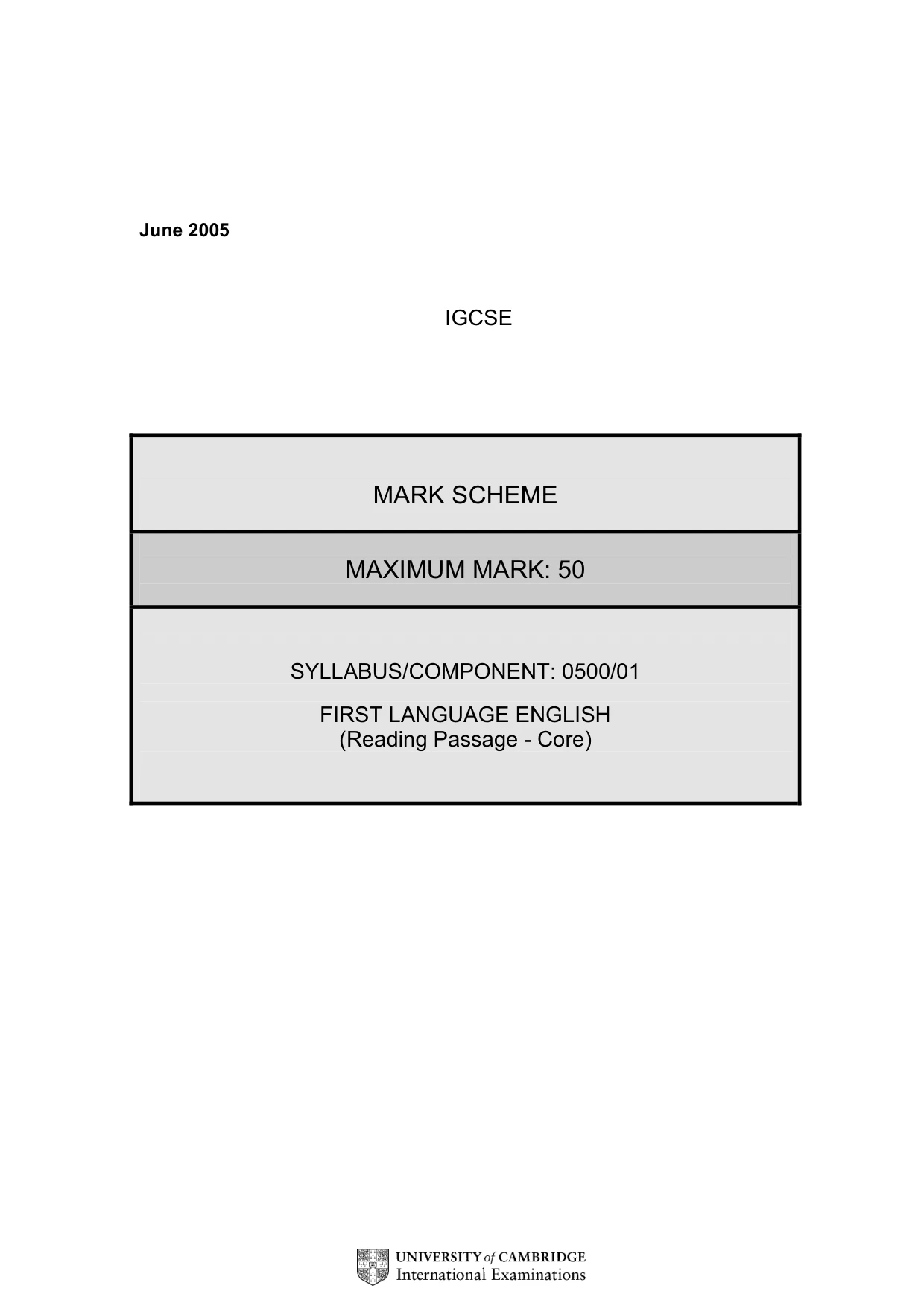 Mark scheme, page 3 of 7