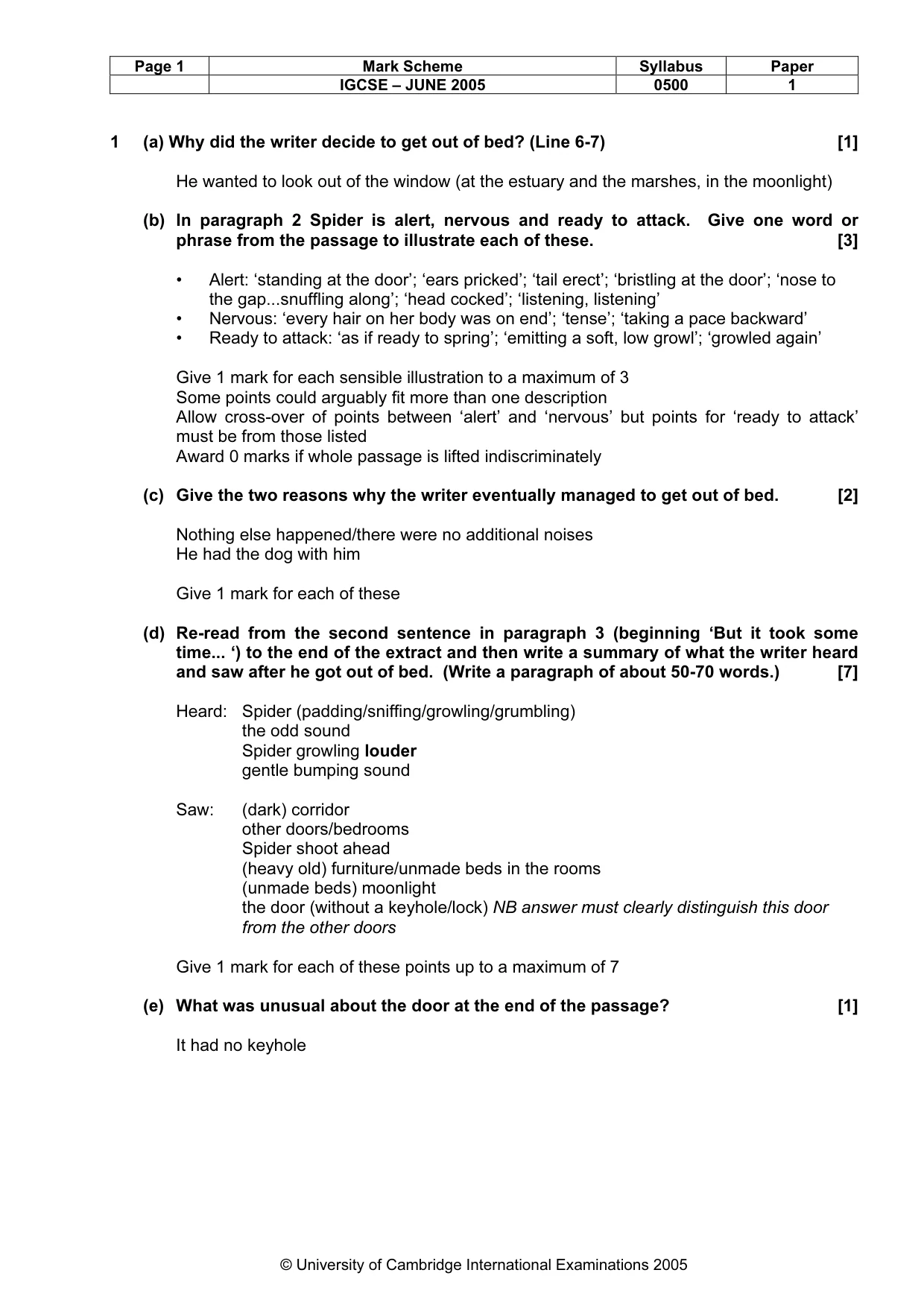 Mark scheme, page 4 of 7