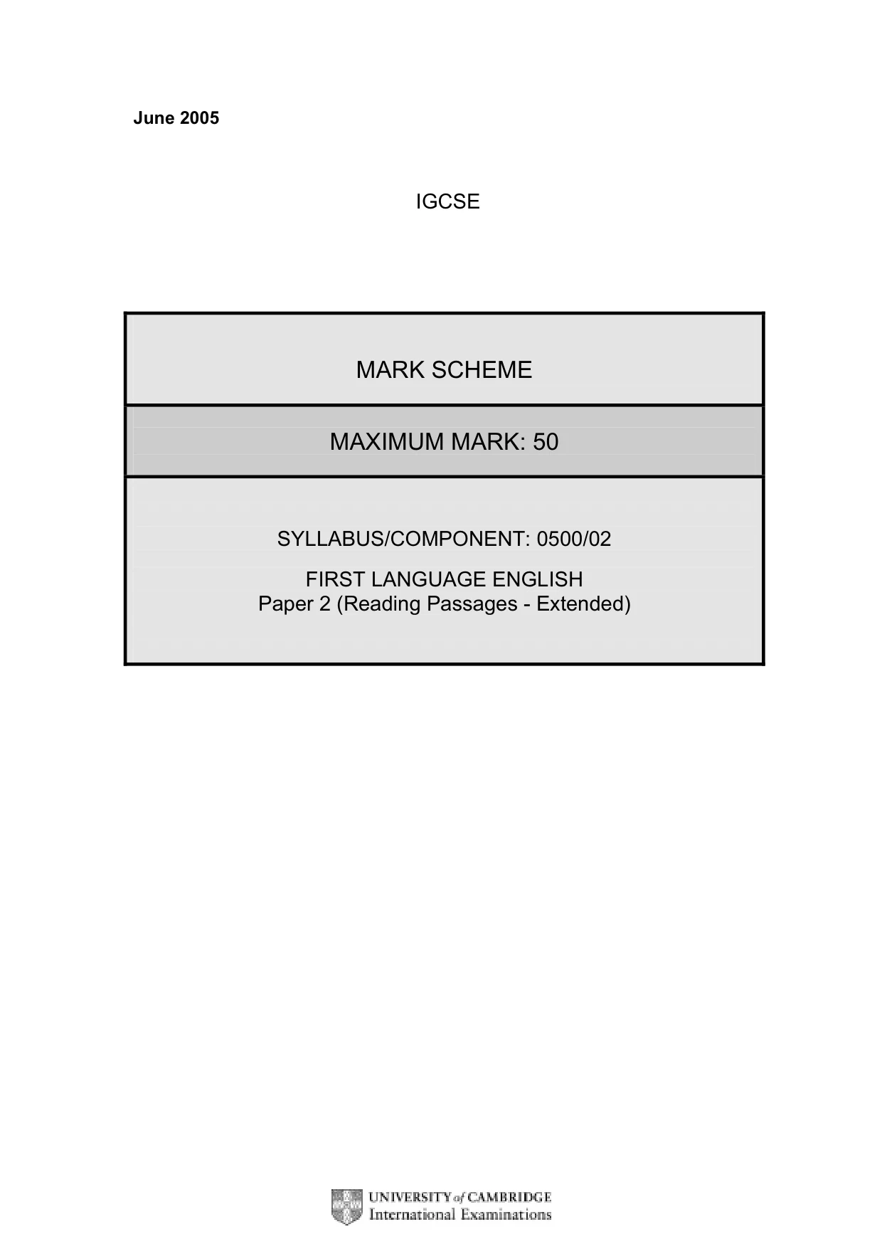 Mark scheme, page 3 of 8