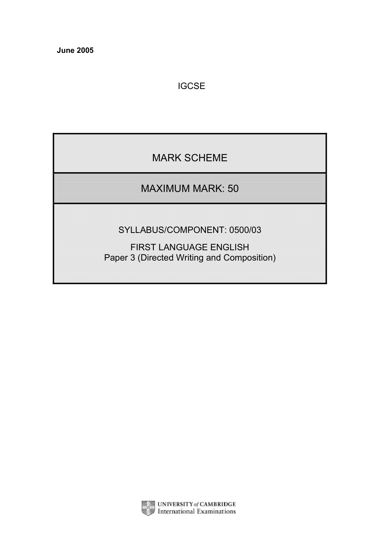 Mark scheme, page 3 of 10