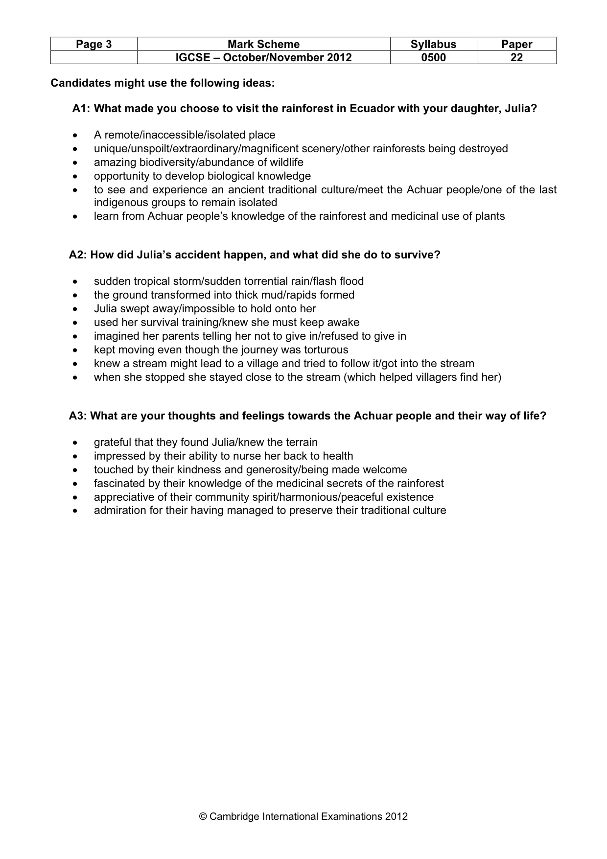 Mark scheme, page 3 of 11