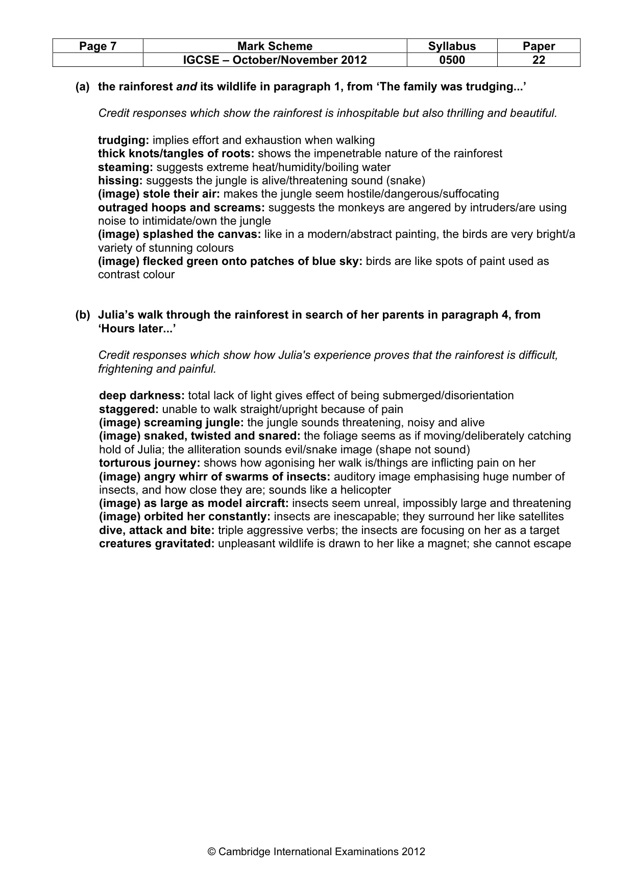 Mark scheme, page 7 of 11